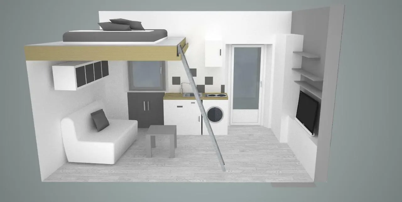 Gregbnb - Studio Terrasse - Parking Inclus - Climatise - 15Min Gare Toulon 0*,